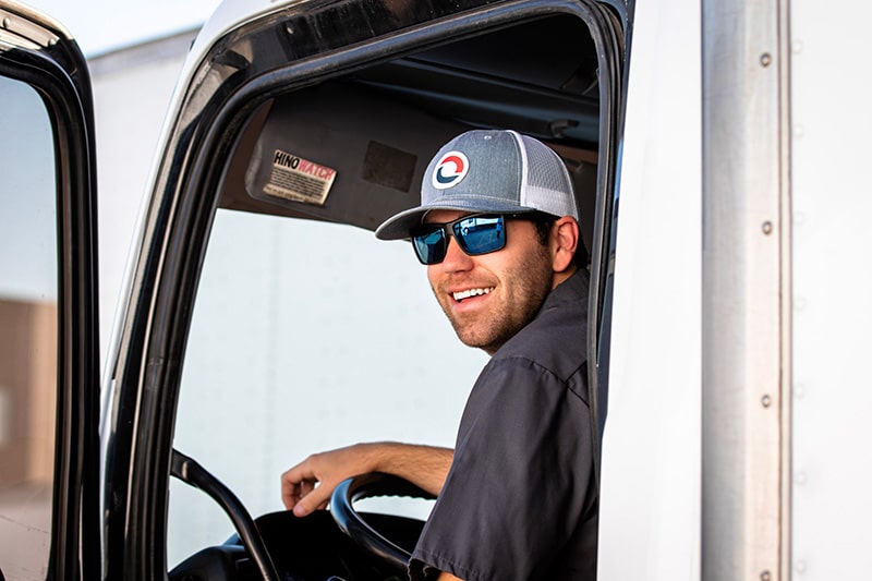 Happy smiling Omni Truck Driver